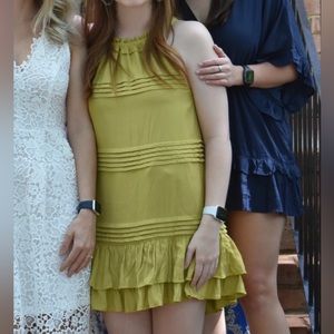 Only worn once! Tie green dress